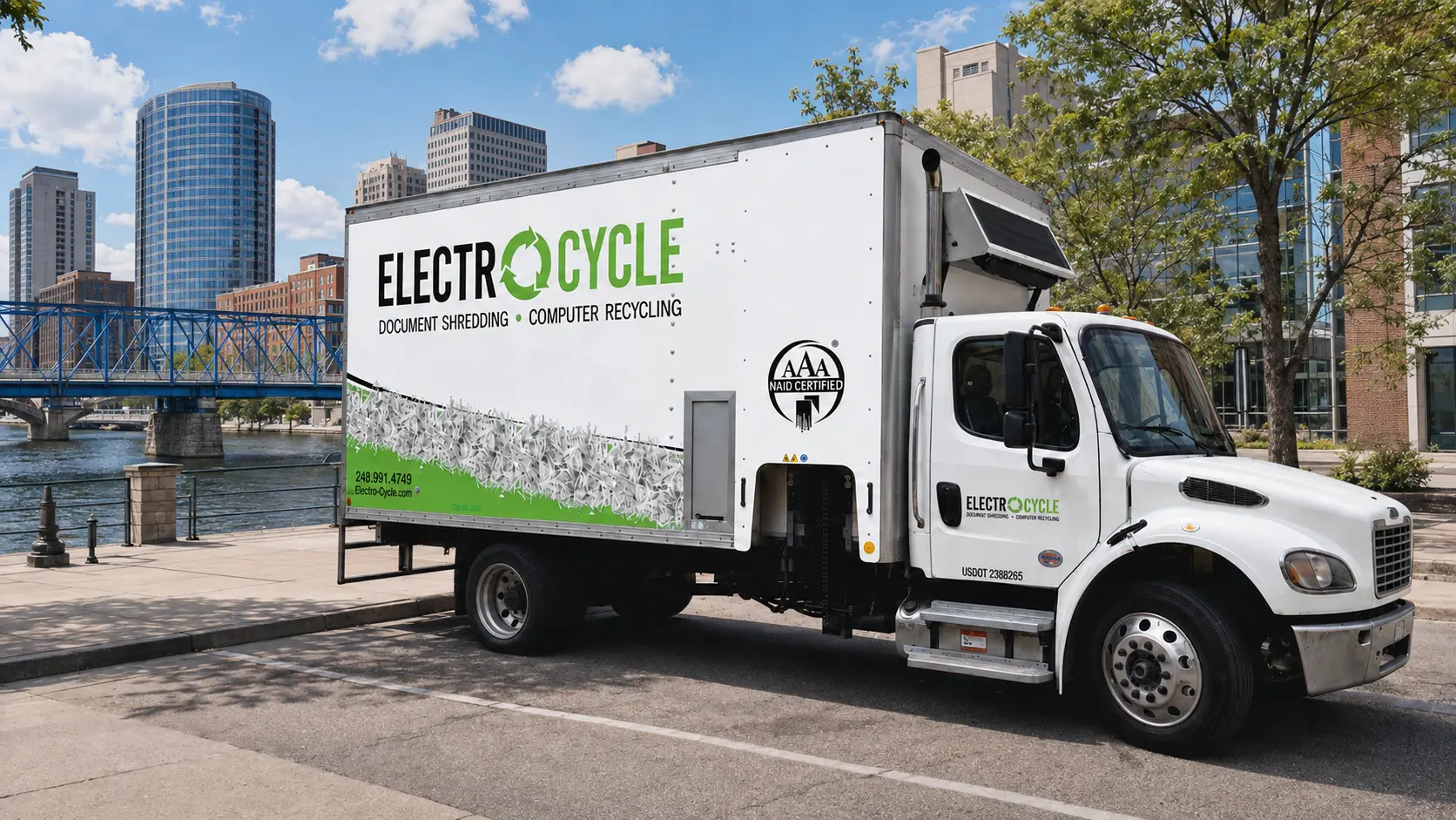 ElectroCycle shredding service image for Grand Rapids