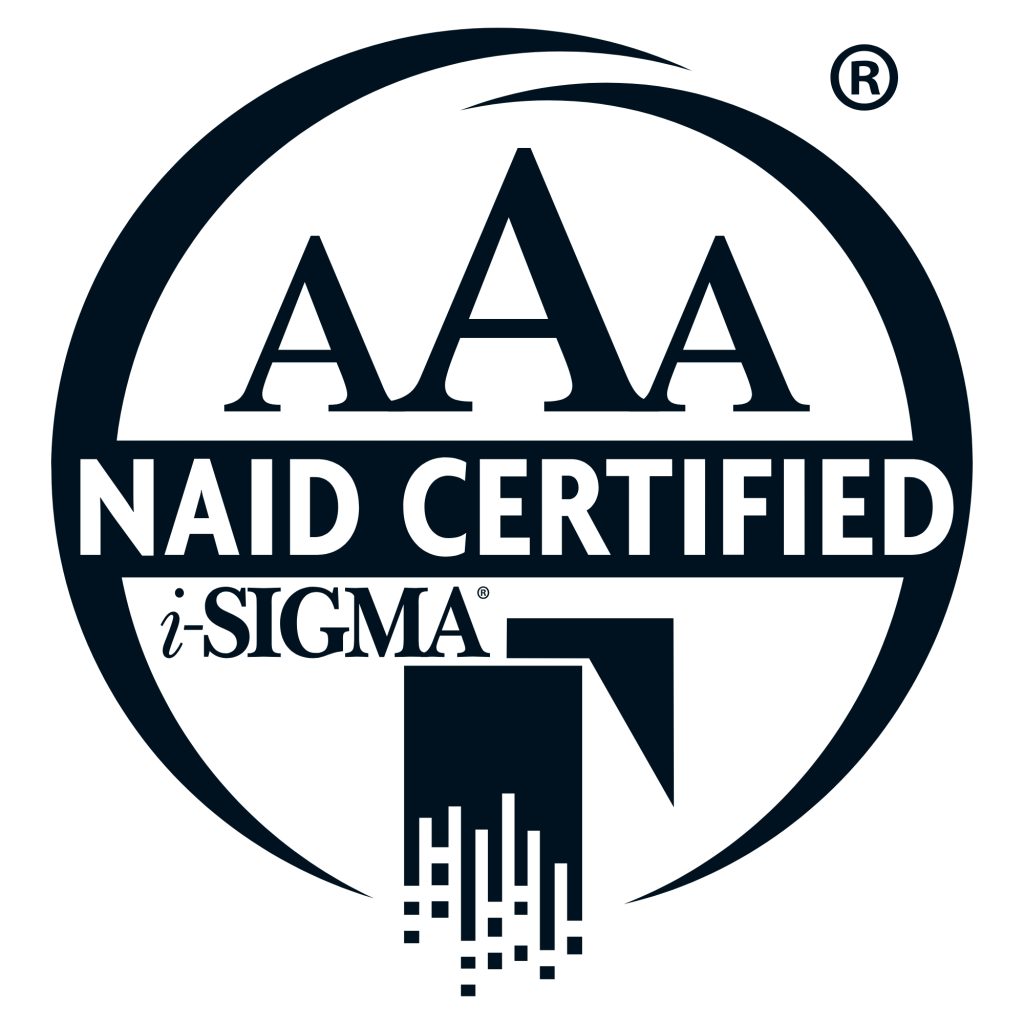 i-SIGMA NAID AAA Certified logo