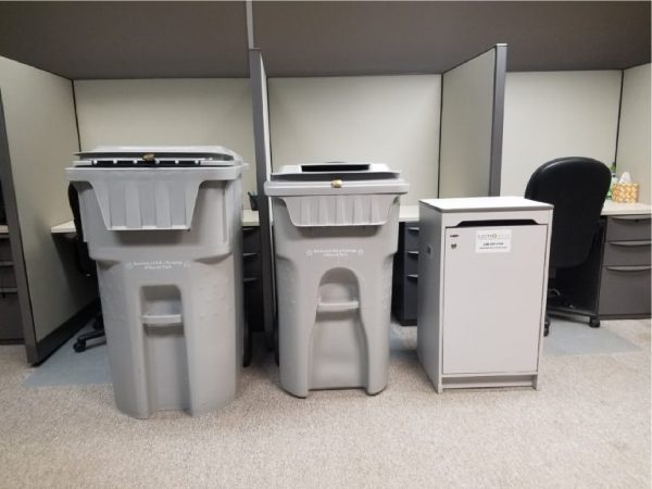 secure collection containers for document shredding